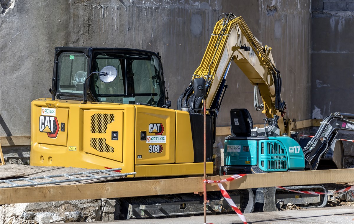 Used CAT308 Excavator detail photo
